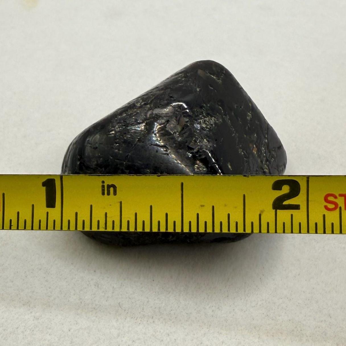 Nuummite Stone: Greenland, Socerer’s Stone, Grounding, Talisman, 16.00 grams