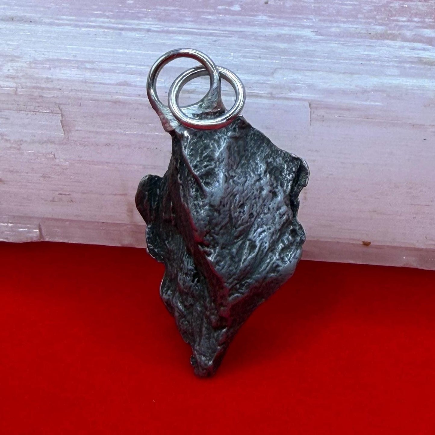 Sikhote-Alin Iron Meteorite Pendant: Astronomy Space Gift, 7.47g
