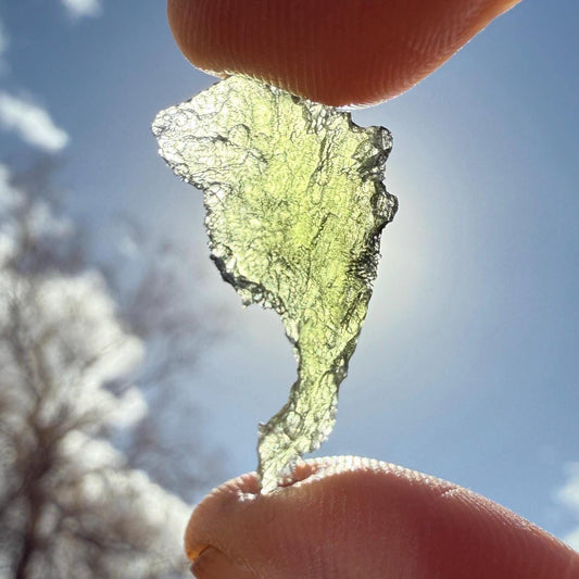 Authentic Moldavite Tektite Specimen, Czech Republic, 1.38 grams