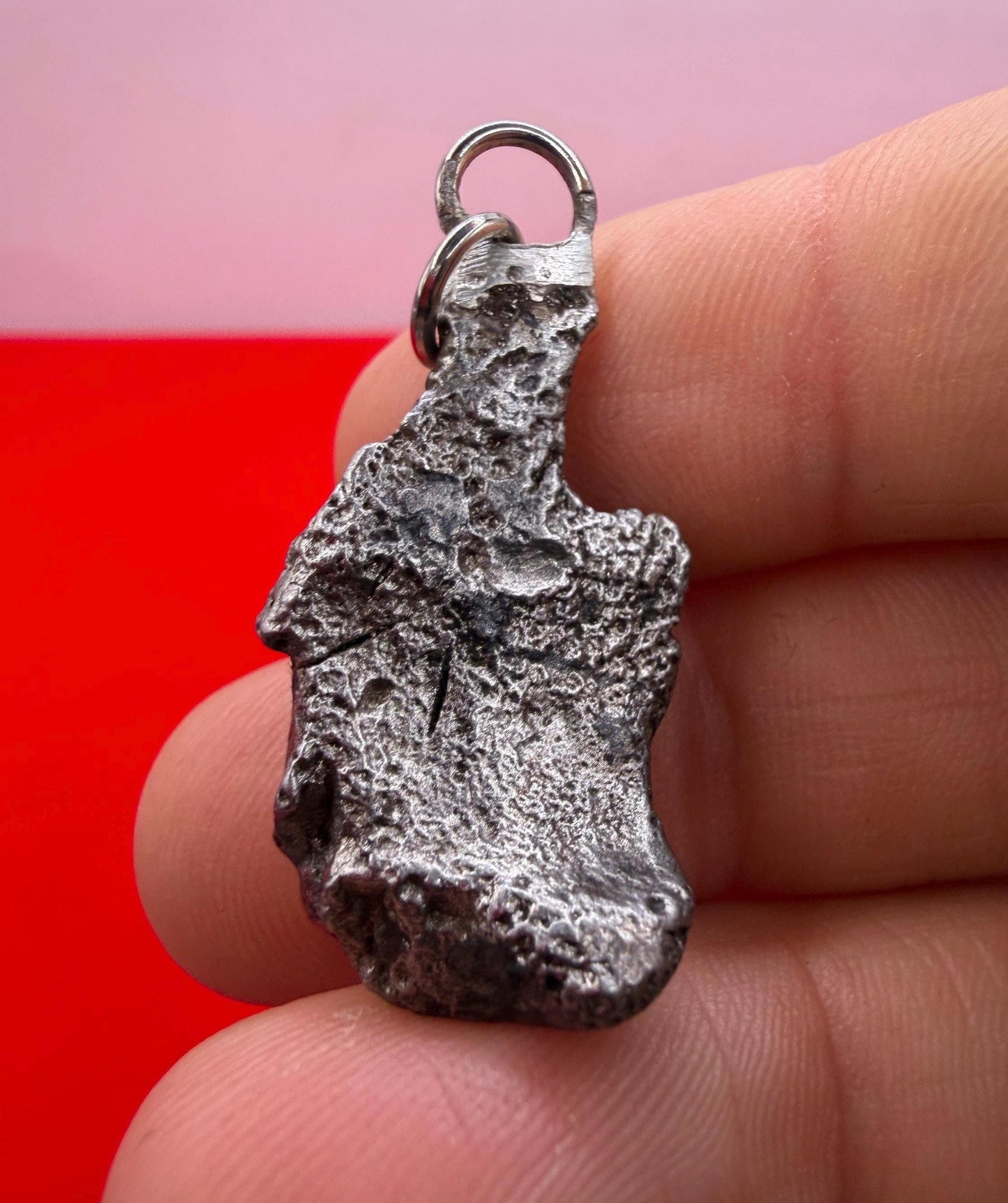 Sikhote-Alin Iron Meteorite Pendant: Astronomy Space Gift, 10.16g