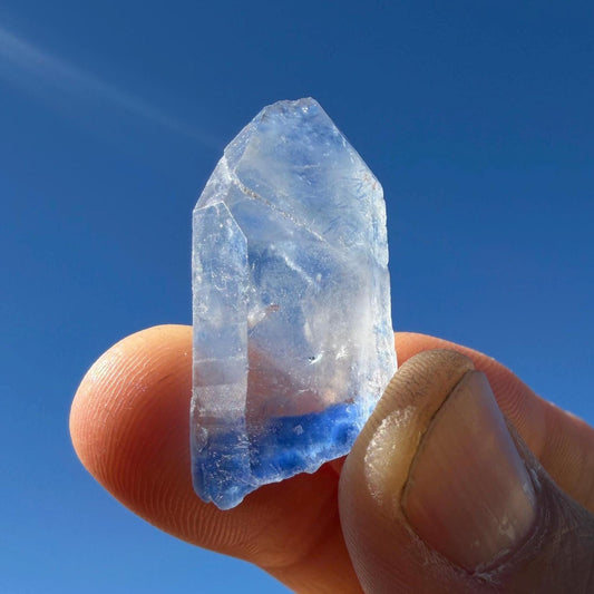 Rare Blue Dumortierite Crystal: Brazilian Gemstone for Reiki and Meditation, 8.40g/42ct