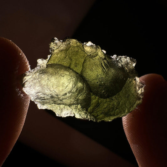 Authentic Moldavite Specimen, Czech Tektite, 4.70 grams