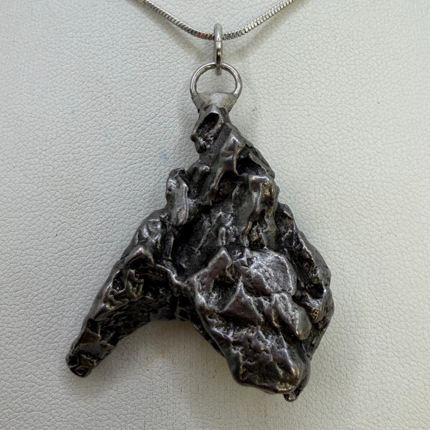 Campo del Cielo Meteorite Pendant, Authentic Astronomy Gift, Cosmic Jewelry, 28.60 grams