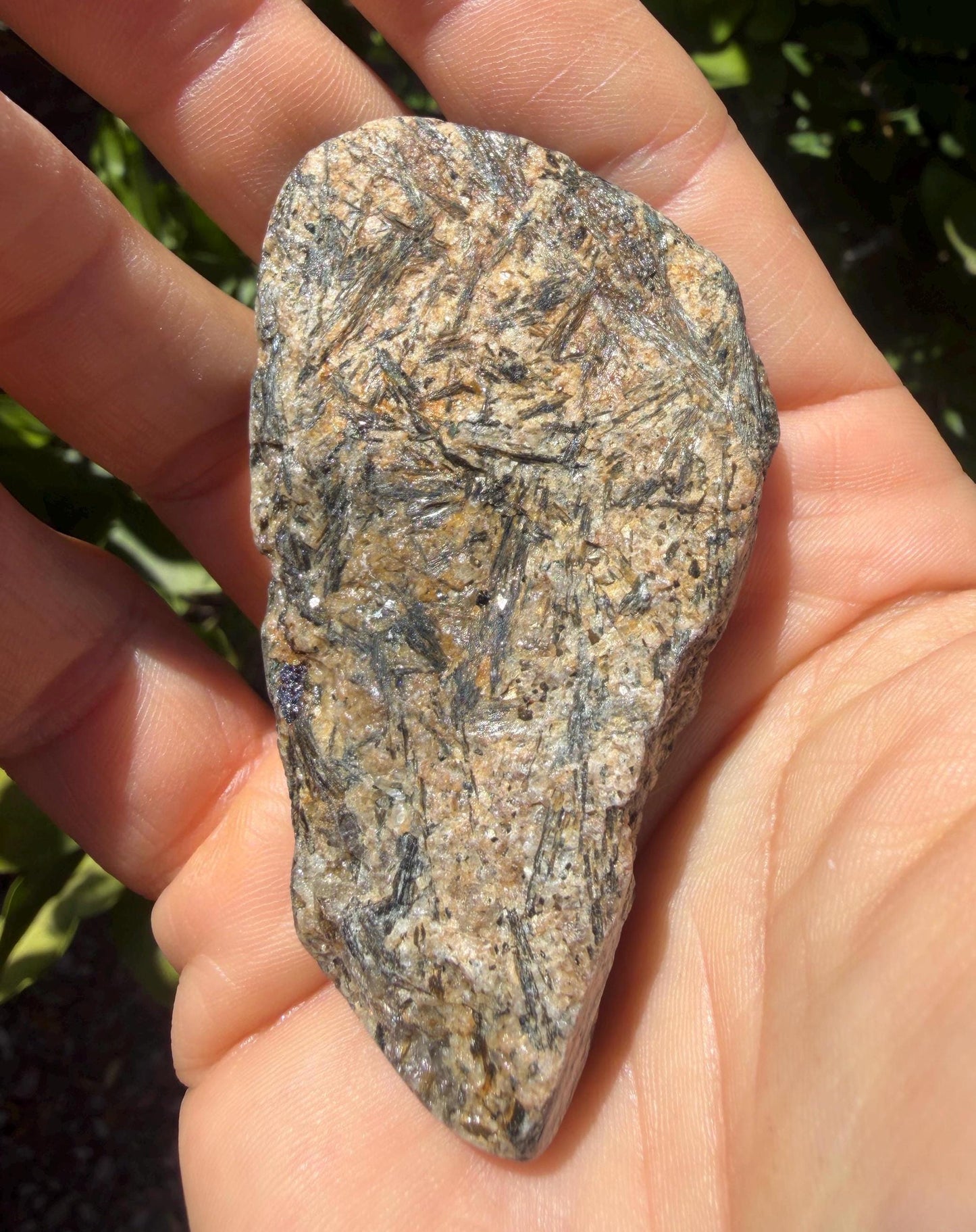 Rare Nuummite Crystal Finland, Genuine Sorcerer’s Stone, Iridescent Stone, 48.82g
