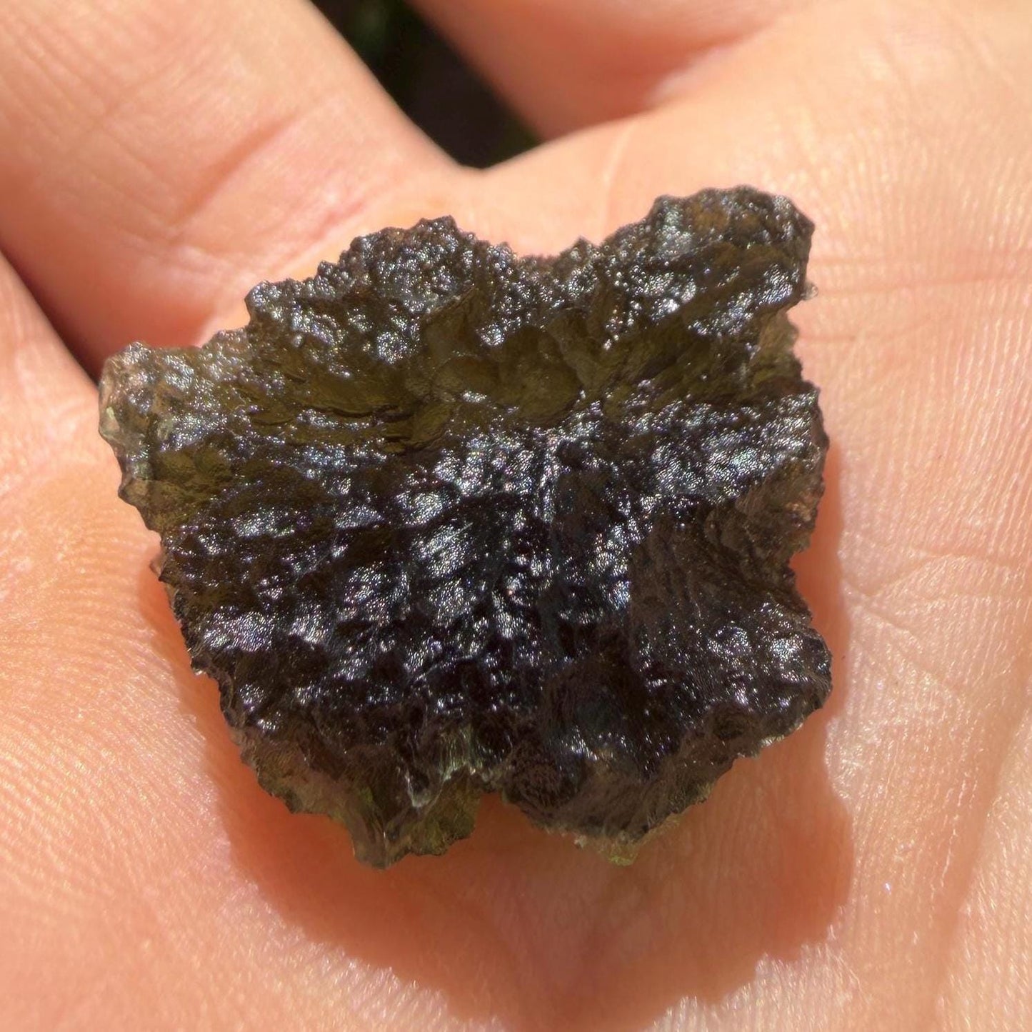 Authentic Moldavite Tektite Specimen, Czech Republic, 4.92 grams