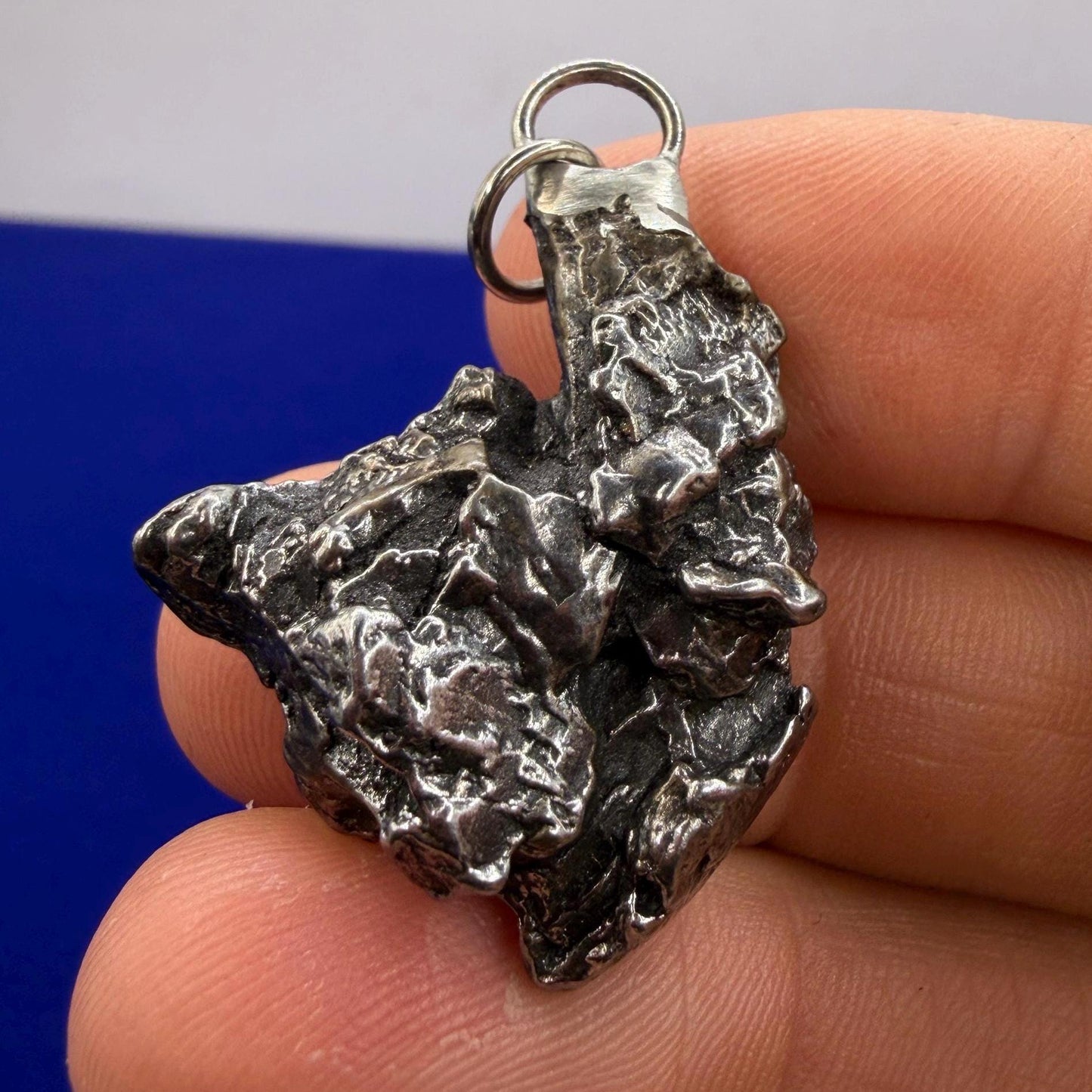 Campo del Cielo Meteorite Pendant, Authentic Astronomy Gift, Cosmic Jewelry, 14.35 grams