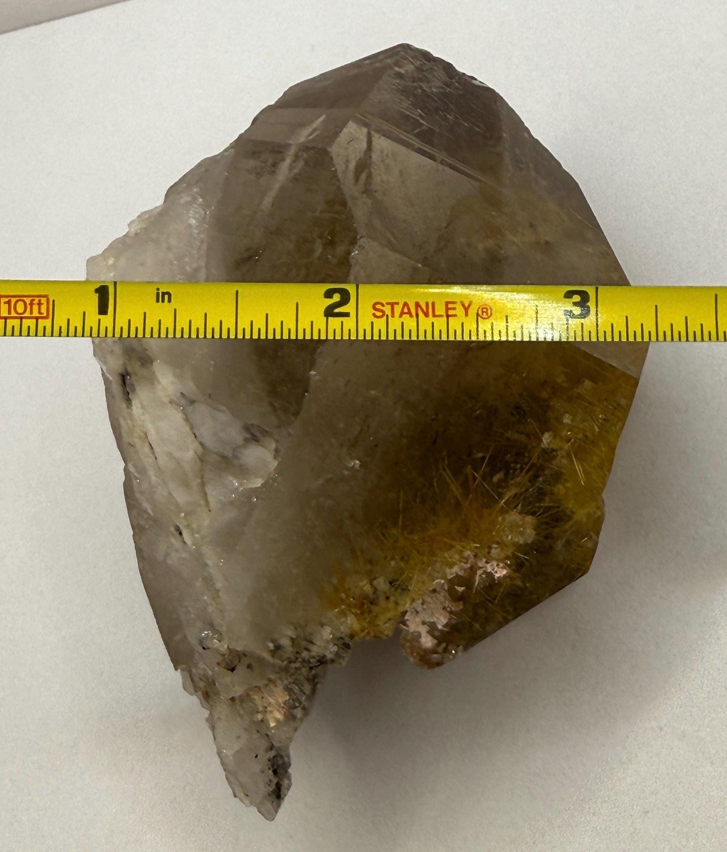Rare Golden Rutilated Quartz Crystal: Brazilian Fine Crystal, 348g