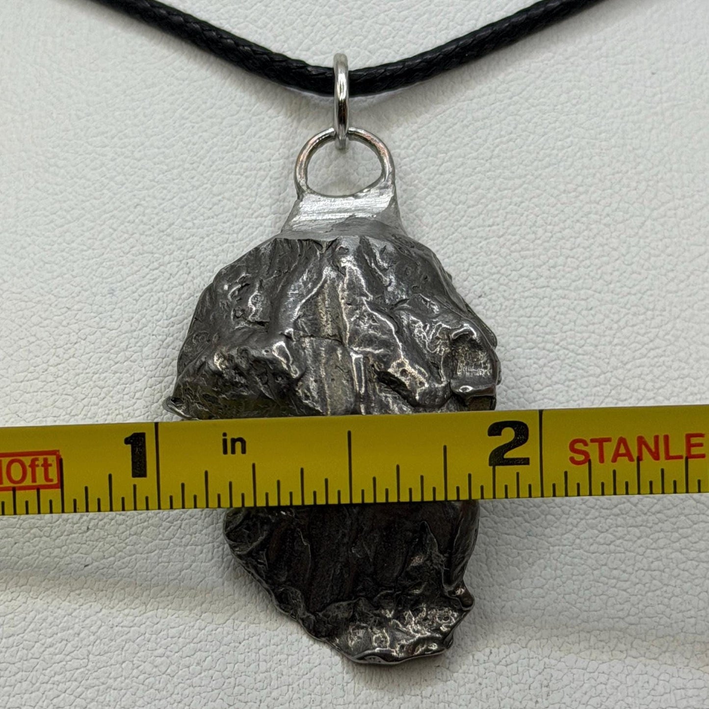 Gebel Kamil Iron Meteorite Pendant, 17.31 grams, Egypt, Authentic Meteorite