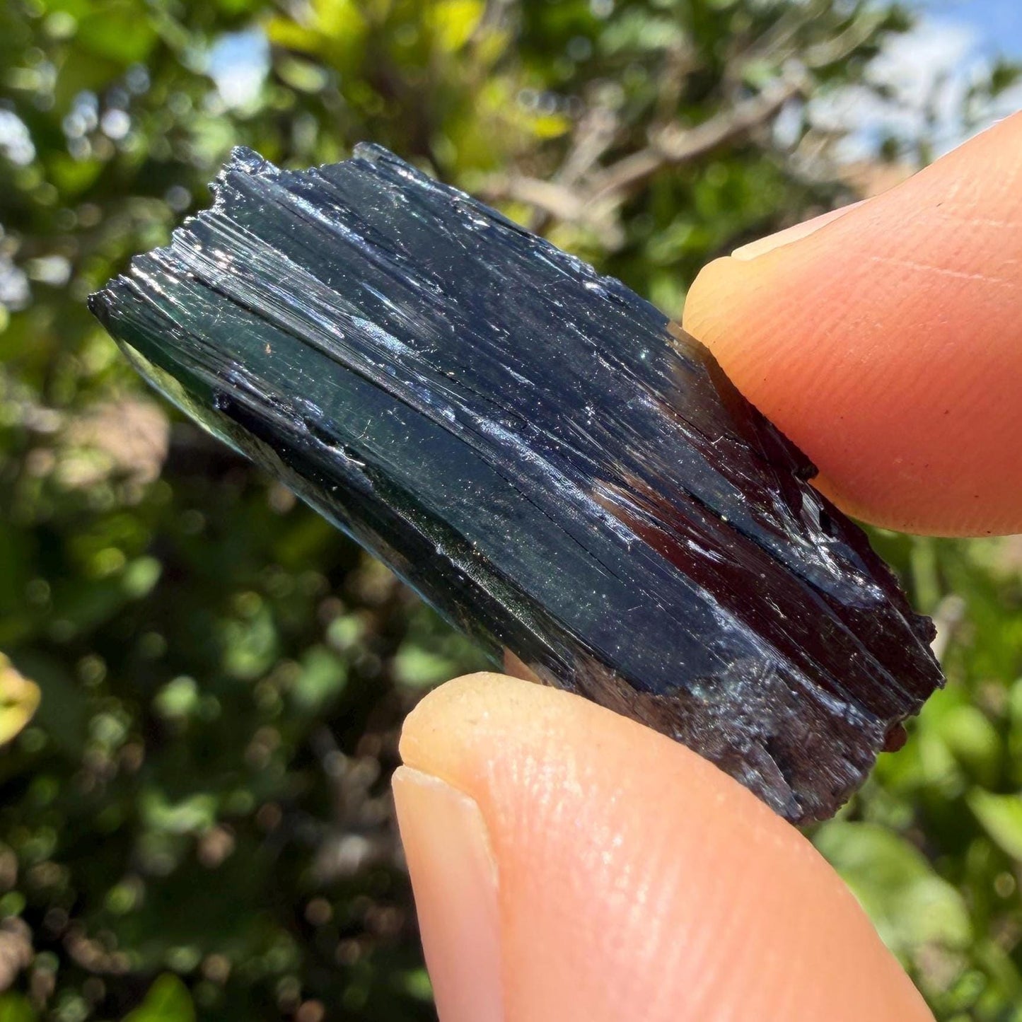Rare Brazilian Vivianite Crystal: Reiki Energy Stone, Collector's Gem, 5.68g/28.4ct
