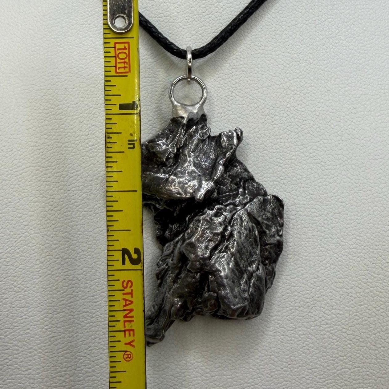 Campo del Cielo Meteorite Pendant: Authentic Iron Meteorite Jewelry, 22.94g