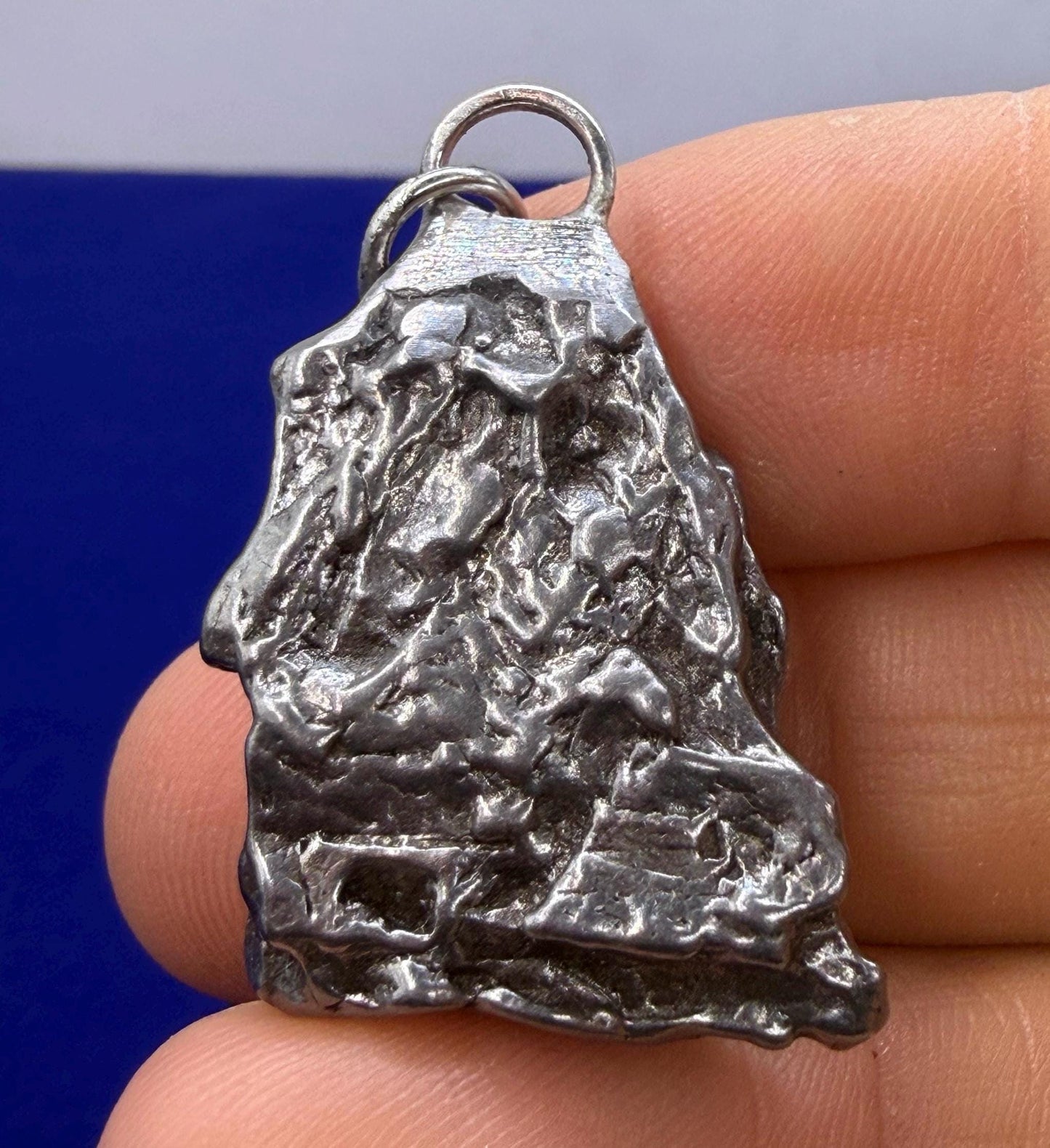 Campo del Cielo Meteorite Pendant, Authentic Astronomy Gift, Cosmic Jewelry, 20.13 grams