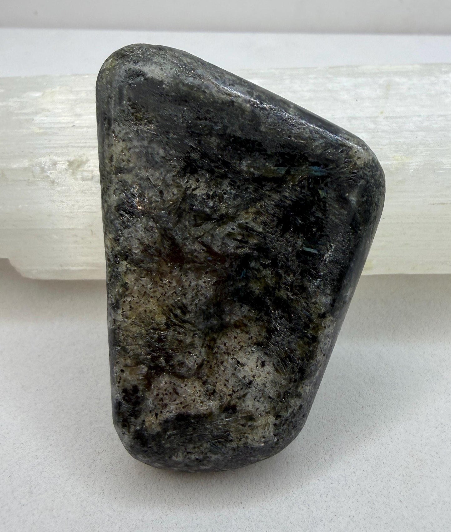 Rare Nuummite Crystal Finland, Genuine Sorcerer’s Stone, Iridescent Stone, 36.75g