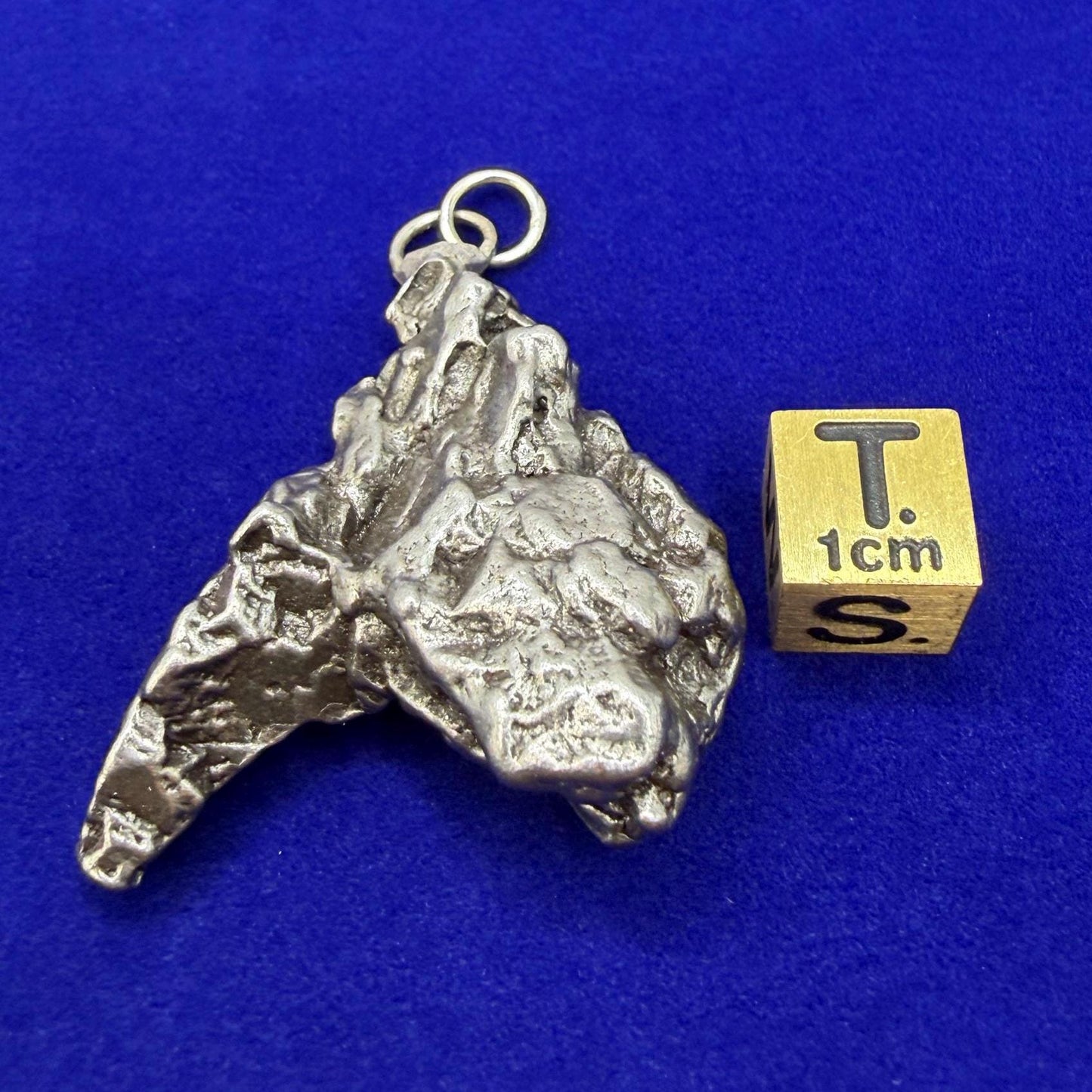 Campo del Cielo Meteorite Pendant, Authentic Astronomy Gift, Cosmic Jewelry, 28.60 grams