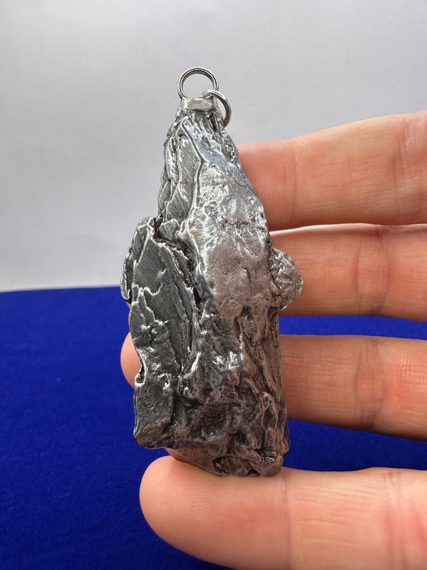 Beautiful Meteorite Campo del Cielo Pendant 56.05 Grams, Astronomy Gift, Authentic Meteorite, Meteorite Jewelry, Meteorite Pendant, COA