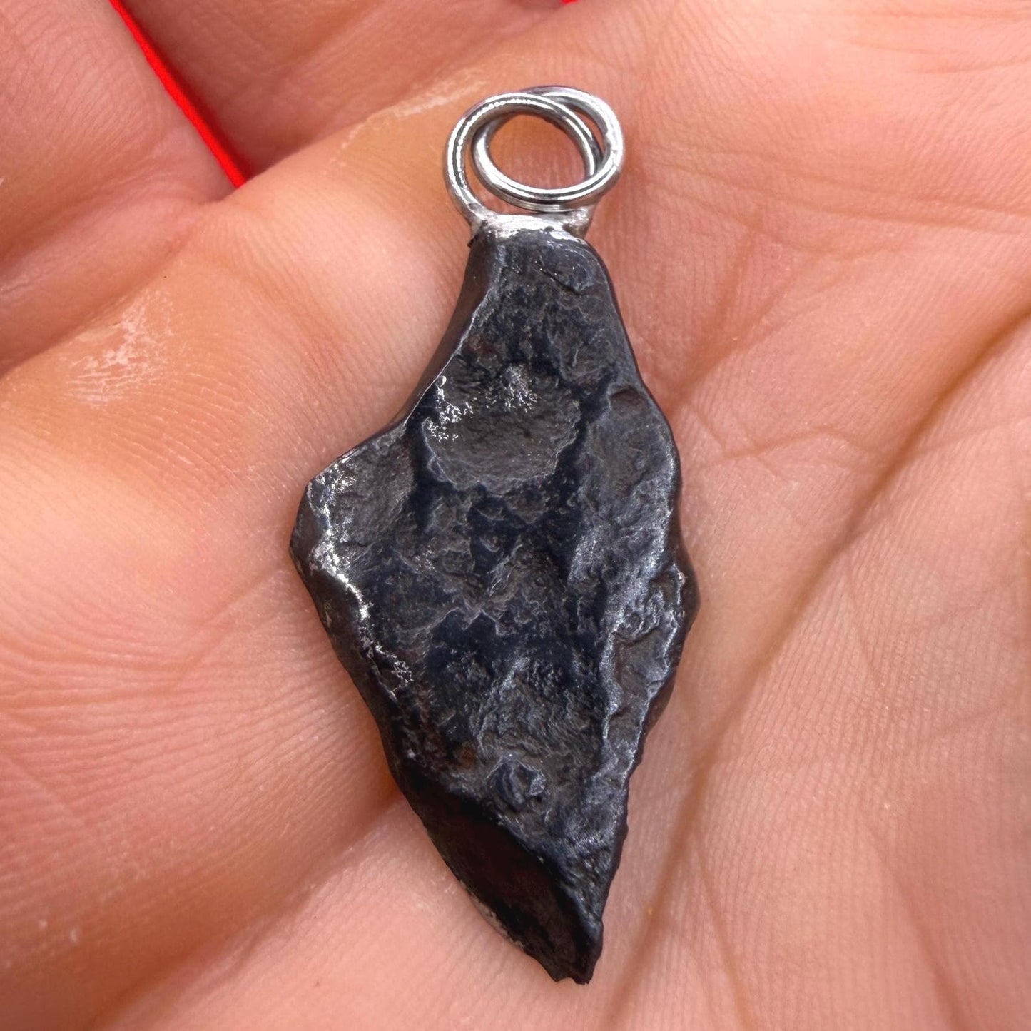 Agoudal Iron Meteorite Pendant: Handmade Astronomy Space Gift, Cosmic Pendant, 4.92 grams