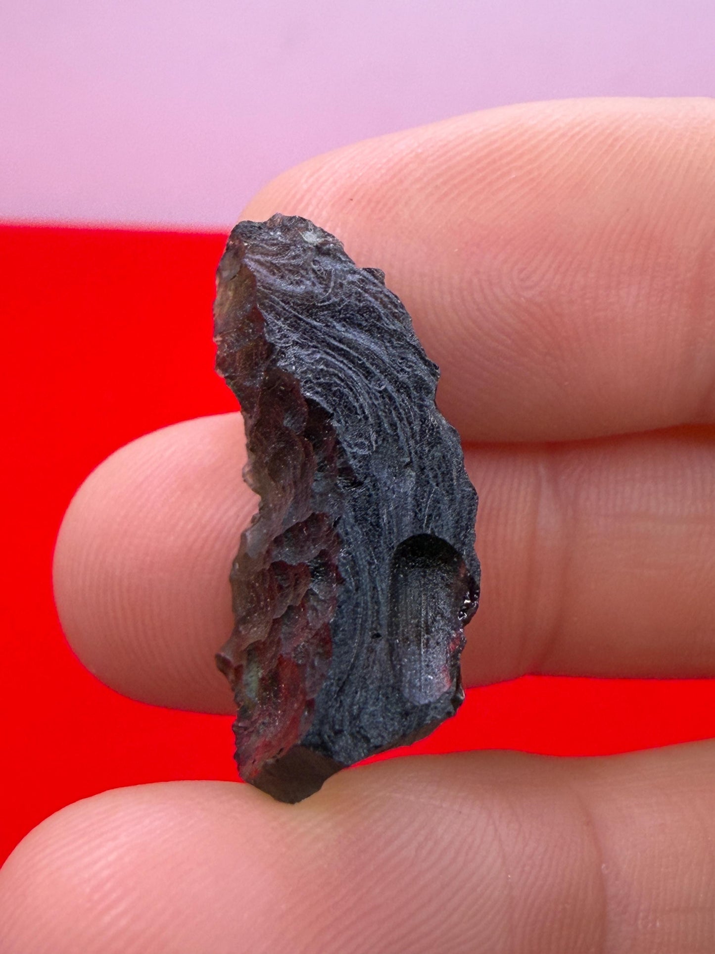 Authentic Moldavite Tektite Specimen: 3.53 grams, Reiki Talisman