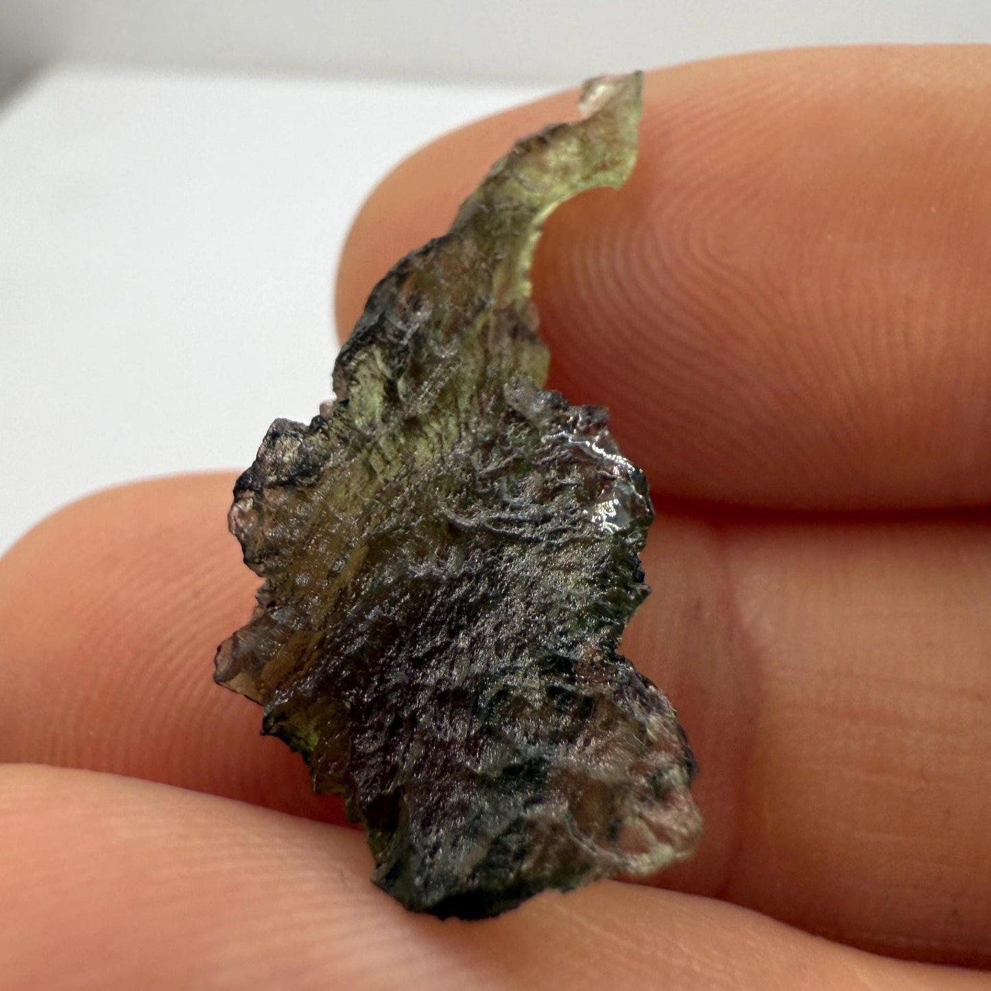 Authentic Moldavite Tektite Specimen, Czech Republic, 1.38 grams