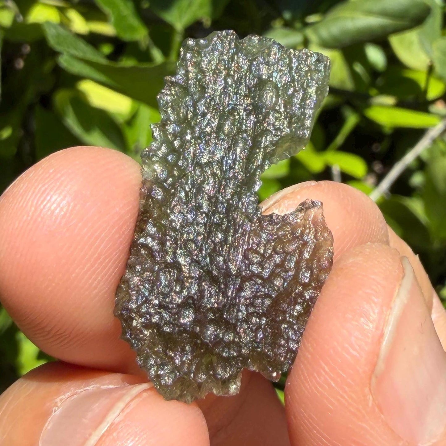 Authentic Moldavite Tektite Specimen: 2.80 grams, Reiki Talisman