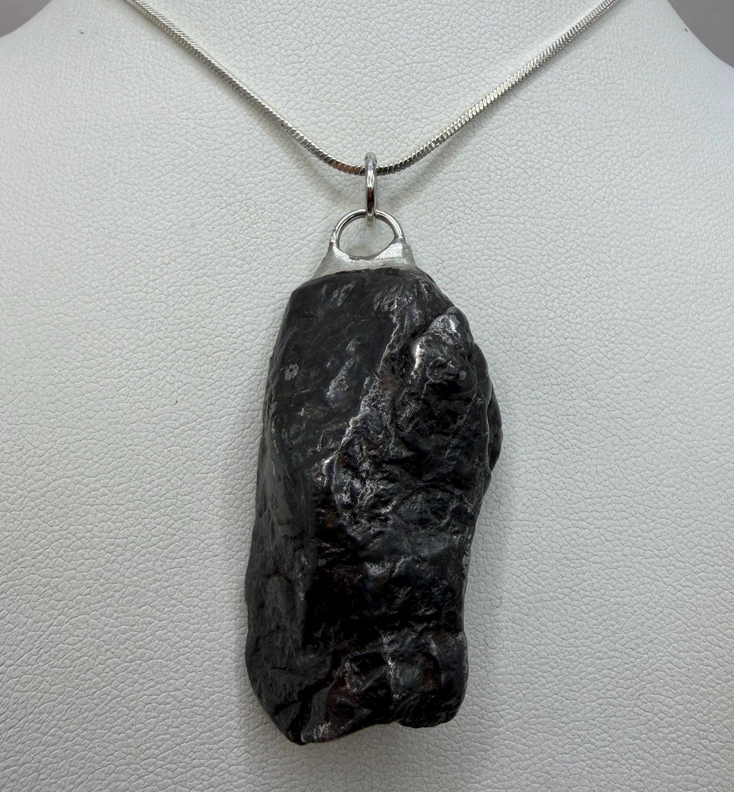 Aletai Meteorite Pendant: Celestial Space Jewelry, Space Gift, 41.32g