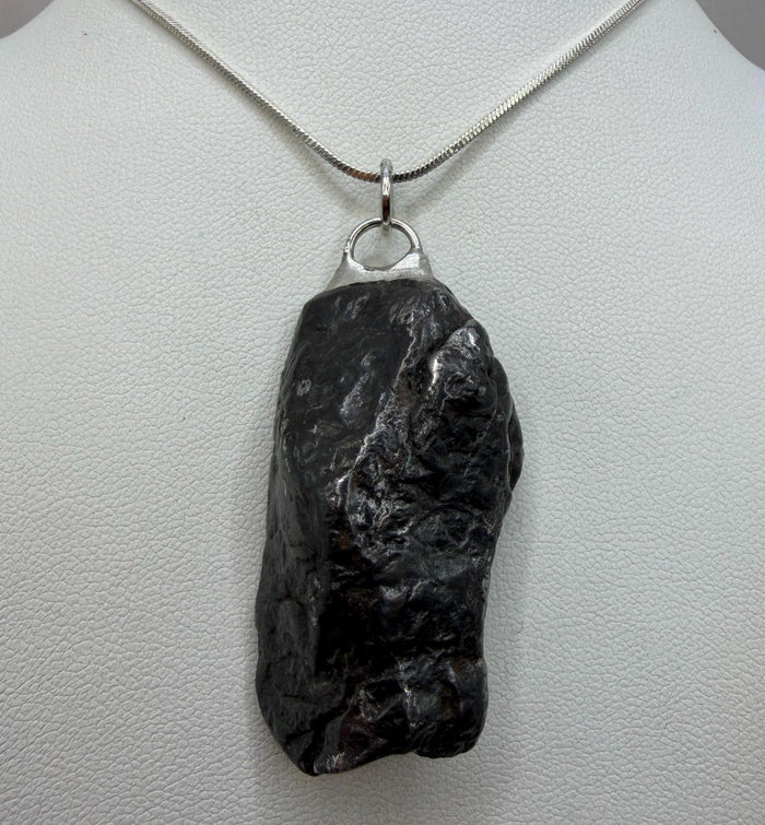 Aletai Meteorite Pendant: Celestial Space Jewelry, Space Gift, 41.32g
