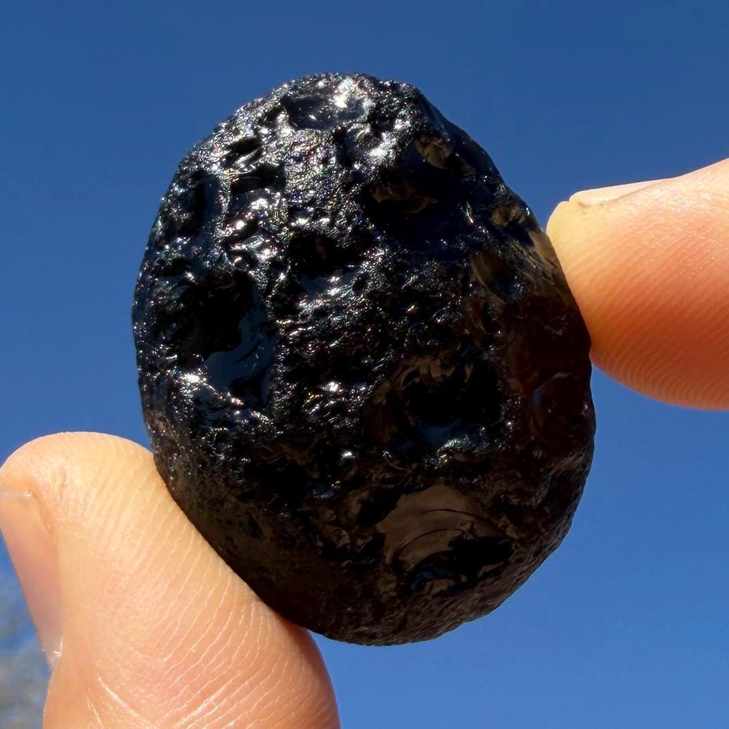 Saffordite Stone: Rare Cintamani, Arizona Pseudo-Tektite -22.82 Grams