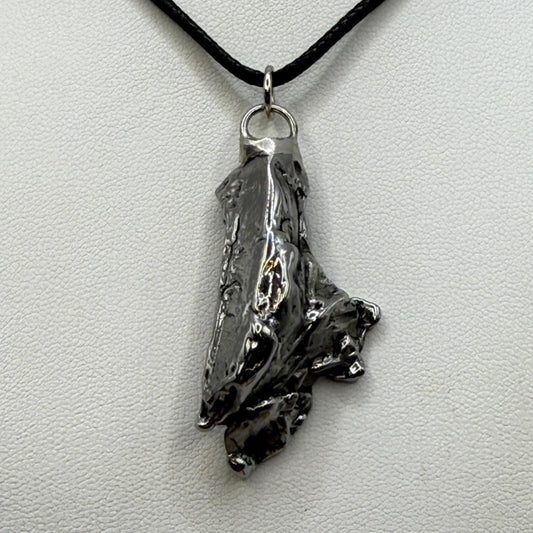 Aletai Meteorite Pendant: Cosmic Jewelry, Authentic Space Jewelry, 21.83 grams