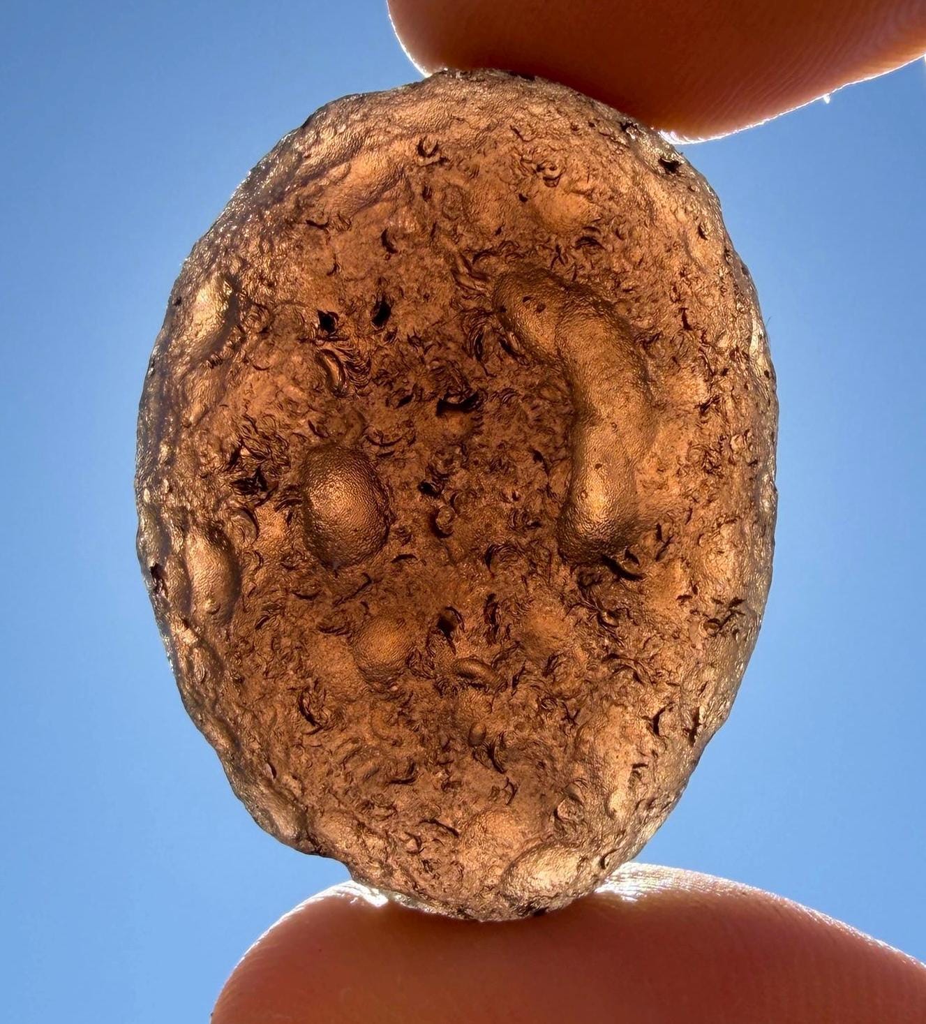 Saffordite Stone: Rare Cintamani, Arizona Pseudo-Tektite -18.69 Grams