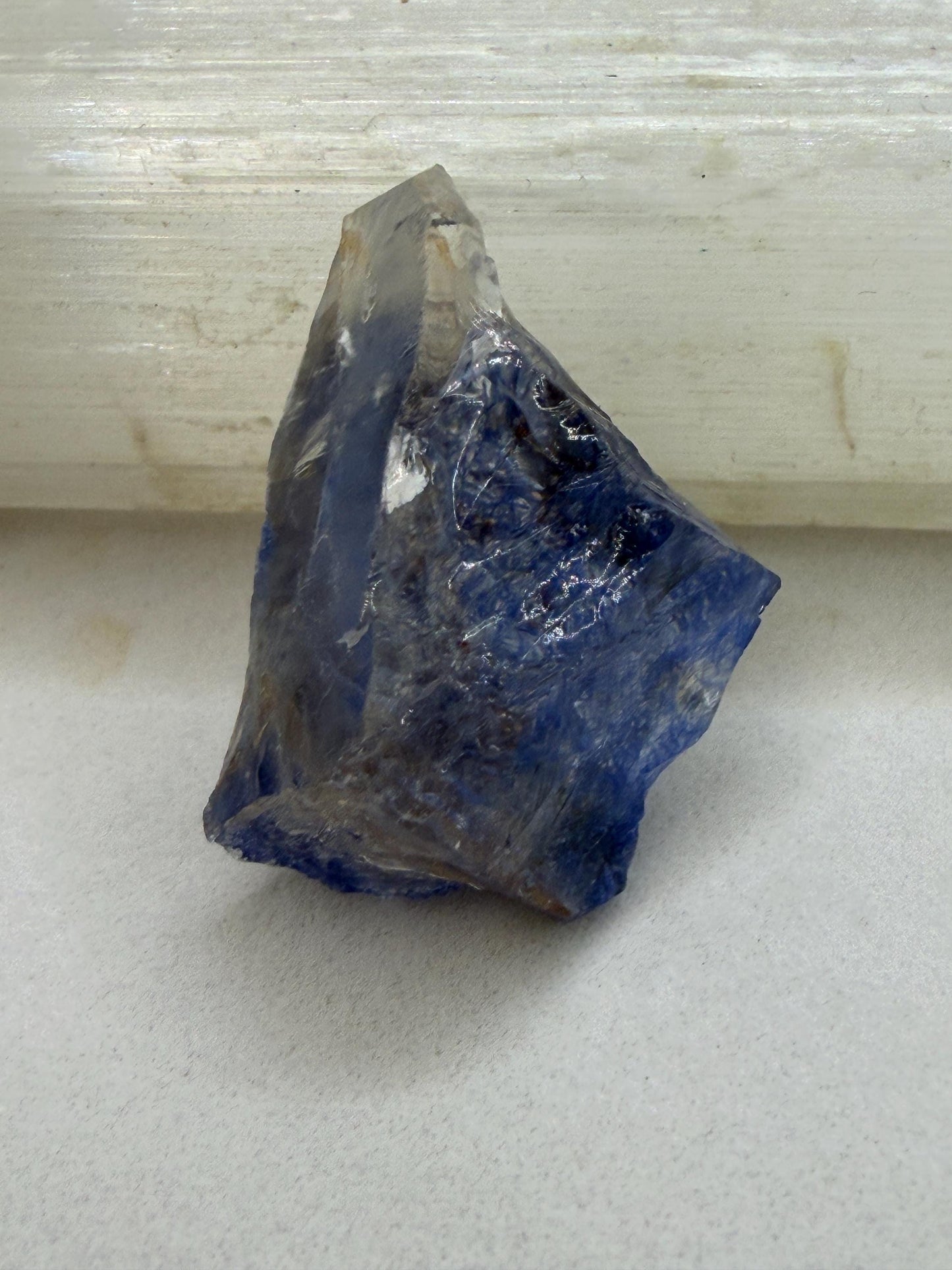 Rare Blue Dumortierite Crystal: Brazilian Gemstone for Reiki and Meditation, 11.23g/56.15ct