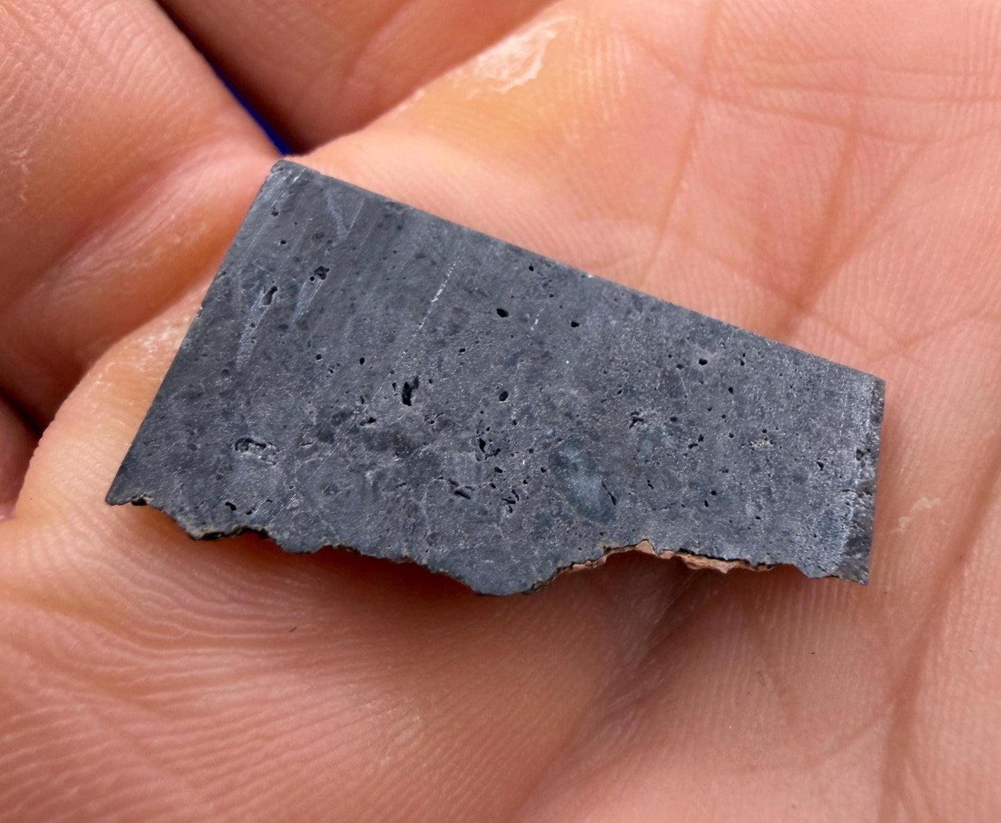 NWA 16315 Lunar Melt Breccia Meteorite Slice, Authentic Moon Rock, Mauritania, 1.43g