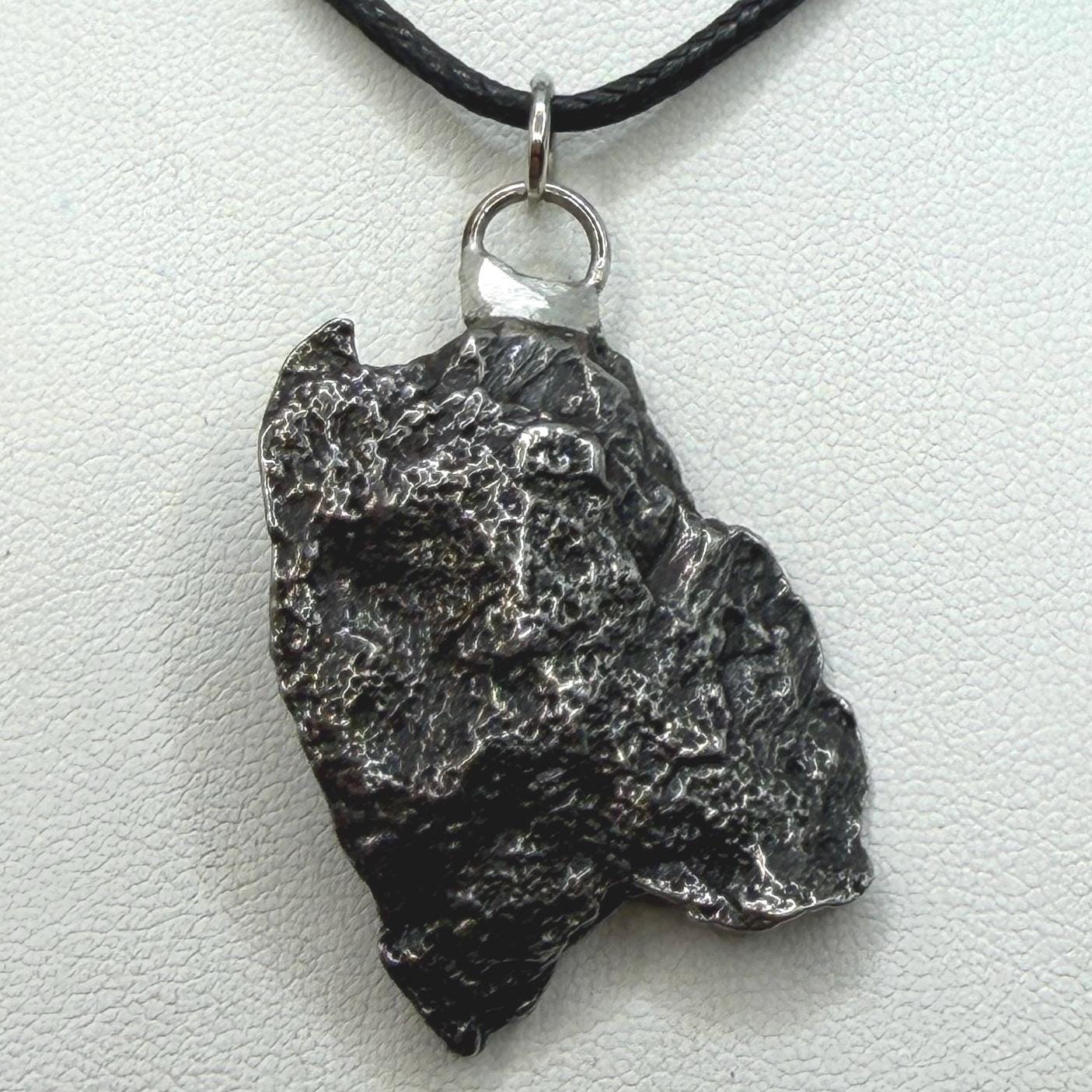 Campo del Cielo Meteorite Pendant: Authentic Iron Meteorite Jewelry, 20.30g