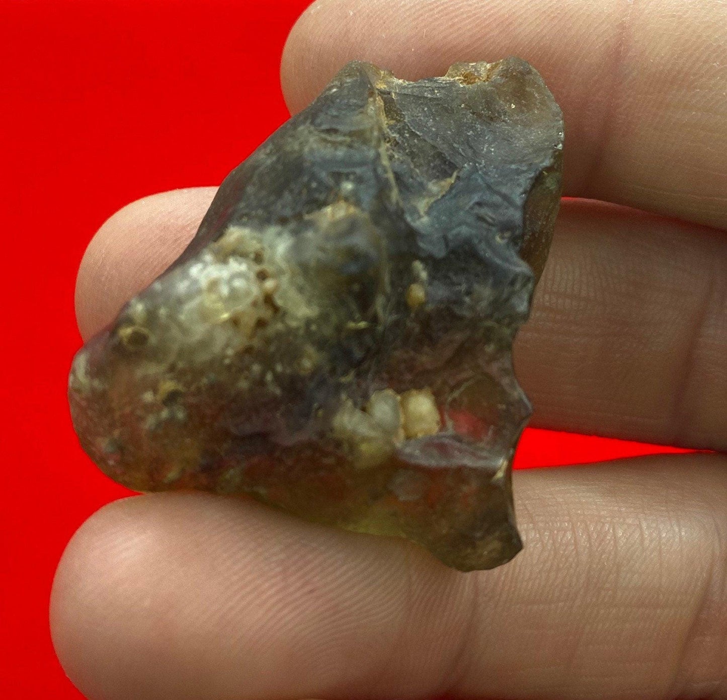 Libyan Desert Glass Tektite: Golden Green Talisman, Rare and Unique Tektite, 15.70 grams