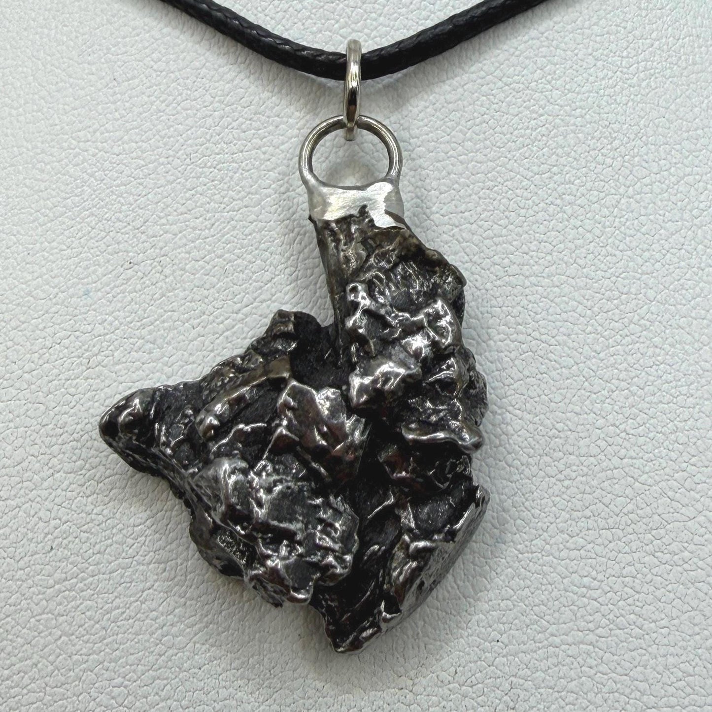 Campo del Cielo Meteorite Pendant, Authentic Astronomy Gift, Cosmic Jewelry, 14.35 grams