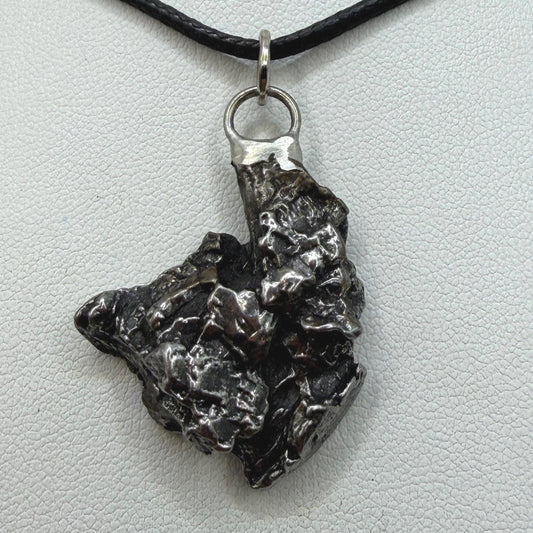 Campo del Cielo Meteorite Pendant, Authentic Astronomy Gift, Cosmic Jewelry, 14.35 grams