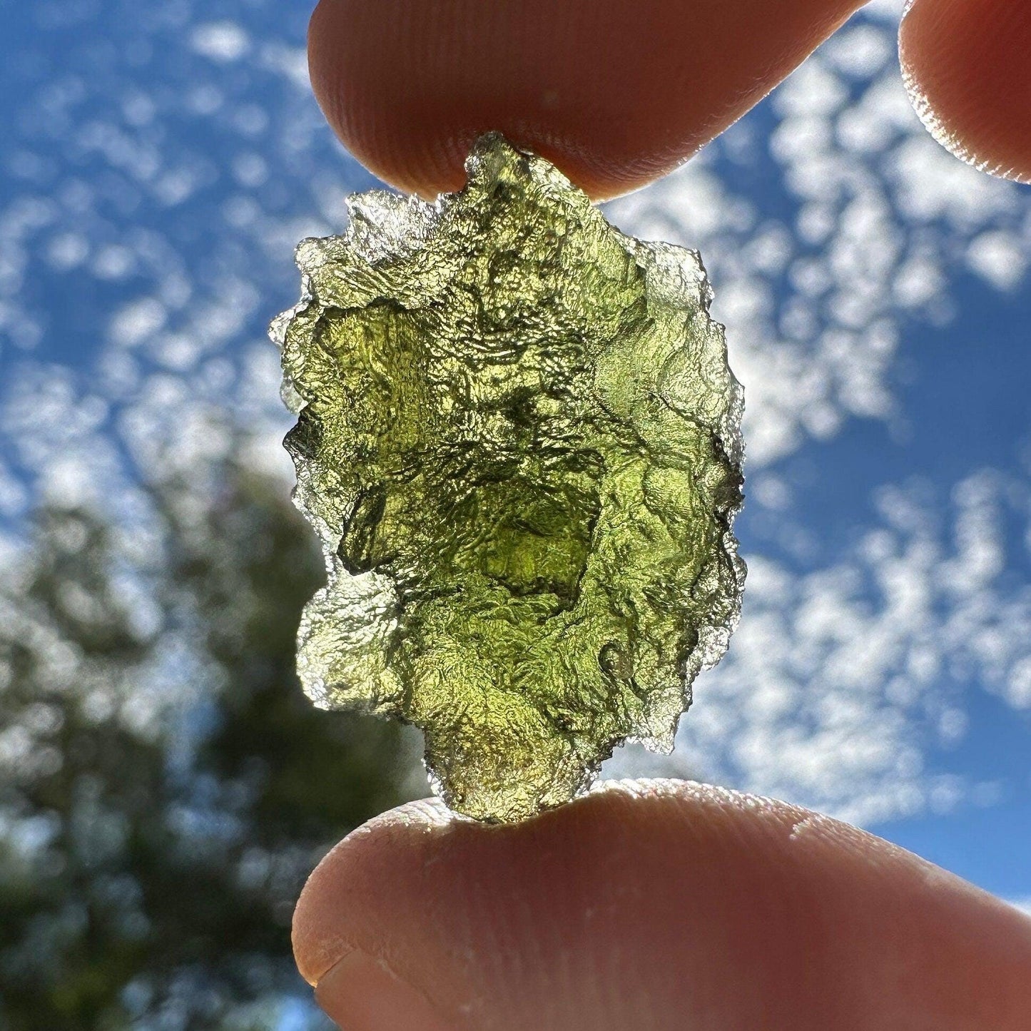 Authentic Moldavite Specimen, Czech Tektite, 4.70 grams