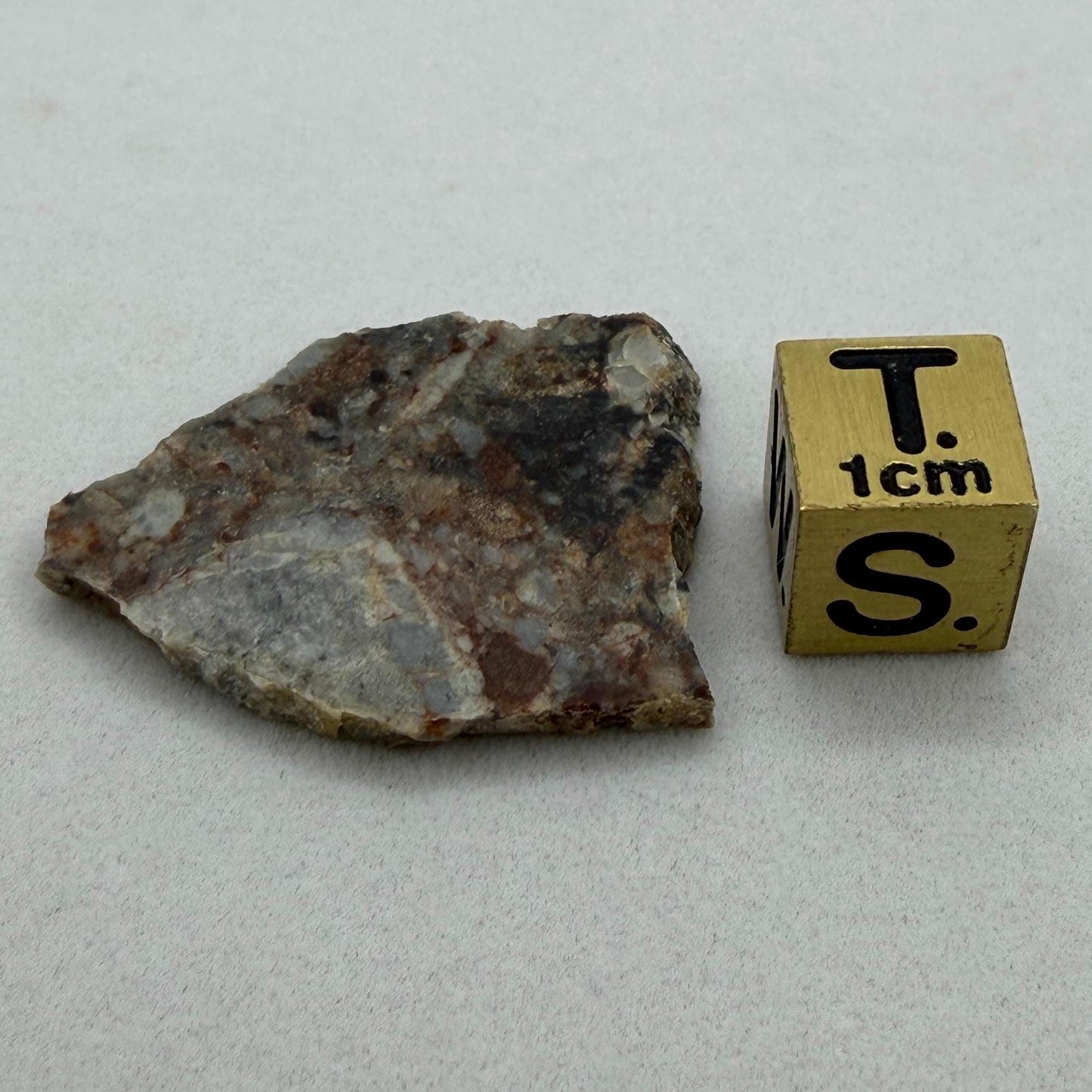 NWA 18045 Lunar Meteorite Slice, Melt Breccia Moon Rock, 3.93g