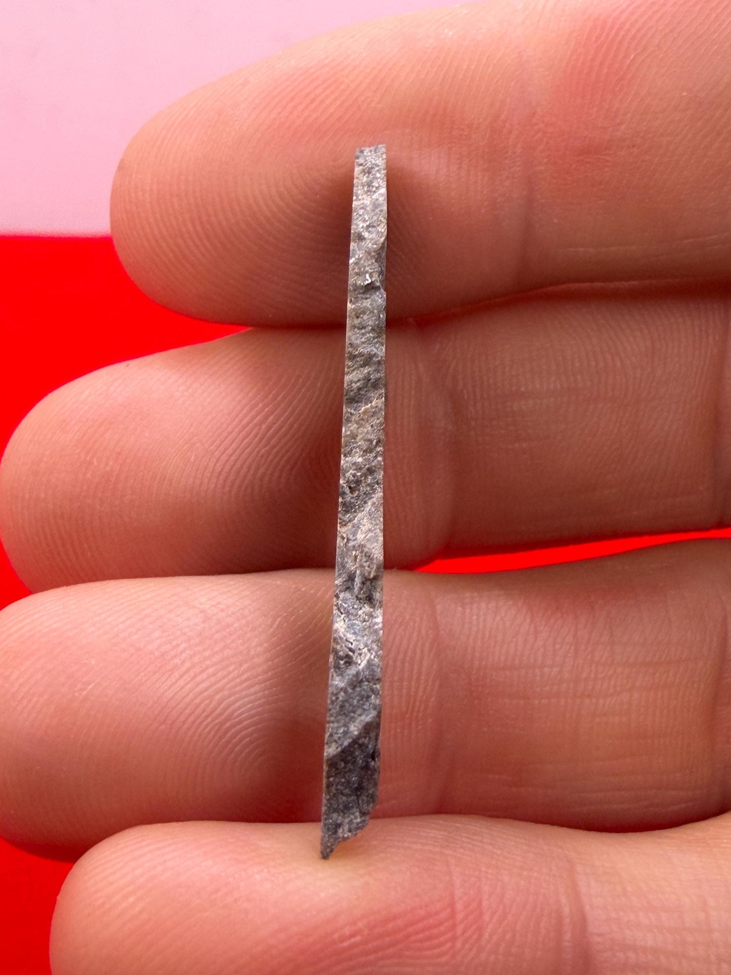 Oued el Hamim 001 Lunar Meteorite Slice, Rare Aqueously Altered Moon Rock, 1.52g