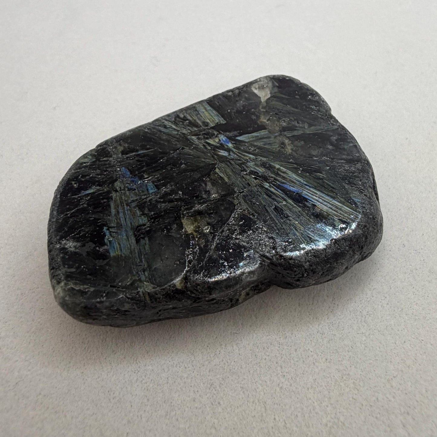 Rare Nuummite Crystal Finland, Genuine Sorcerer’s Stone, Iridescent Stone, 20.96g