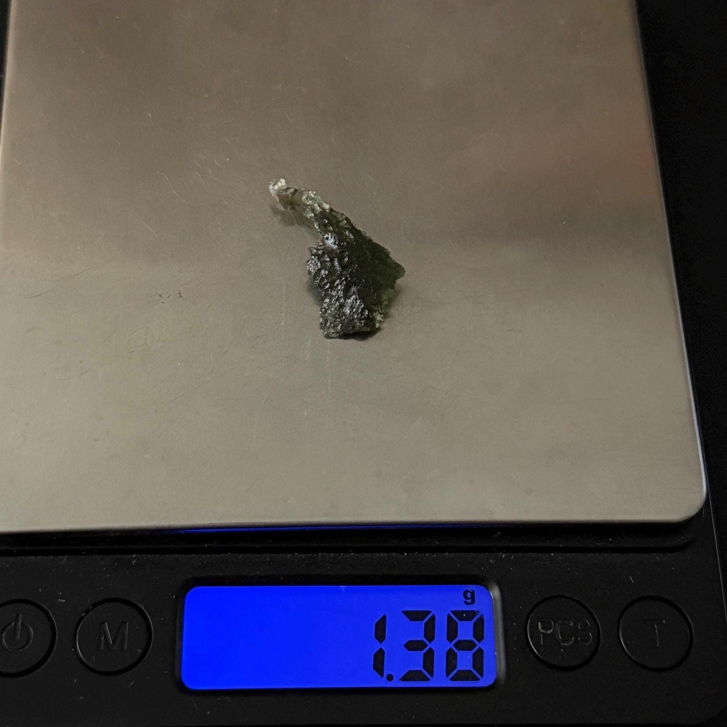 Authentic Moldavite Tektite Specimen, Czech Republic, 1.38 grams