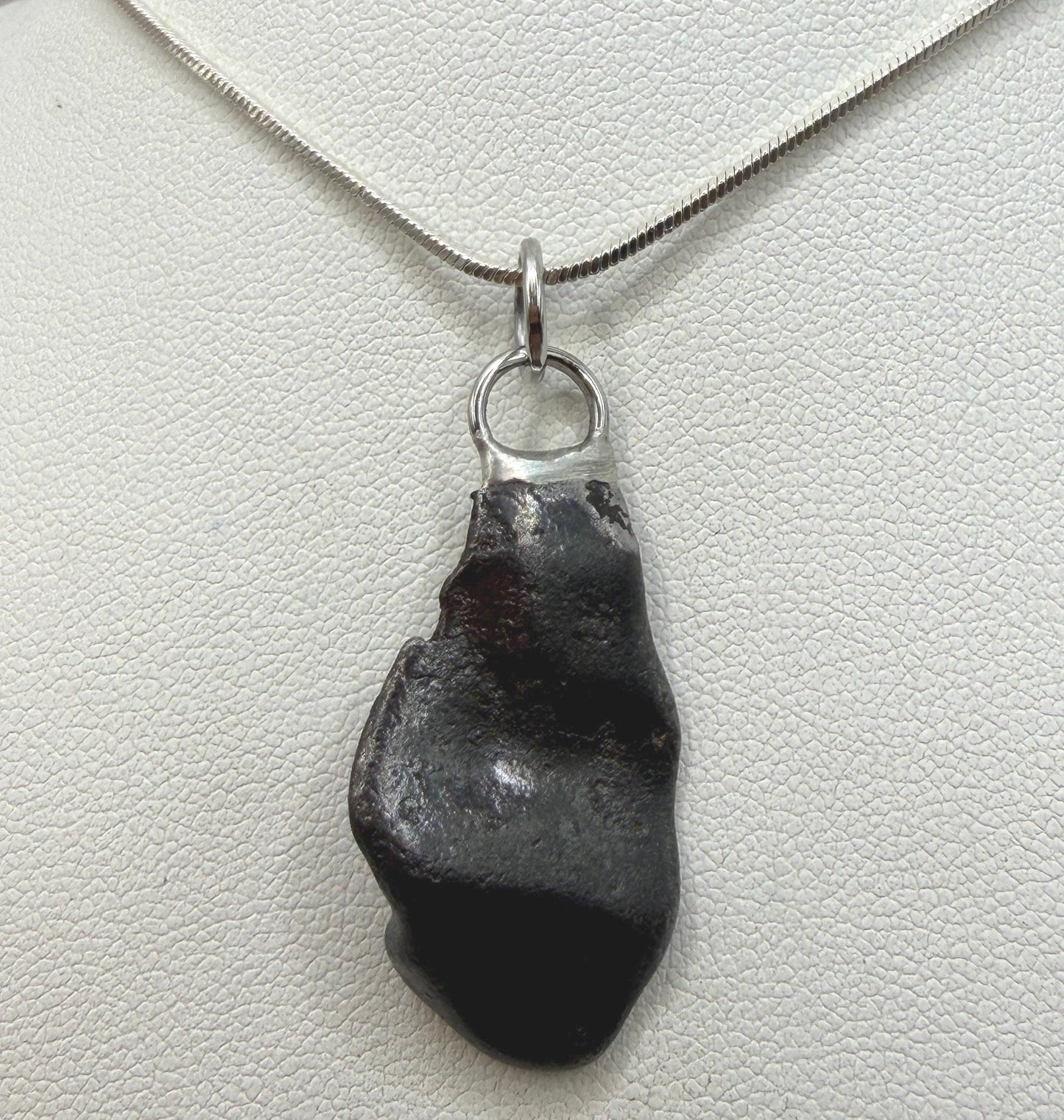 Sikhote-Alin Iron Meteorite Pendant: Astronomy Space Gift, 7.78g