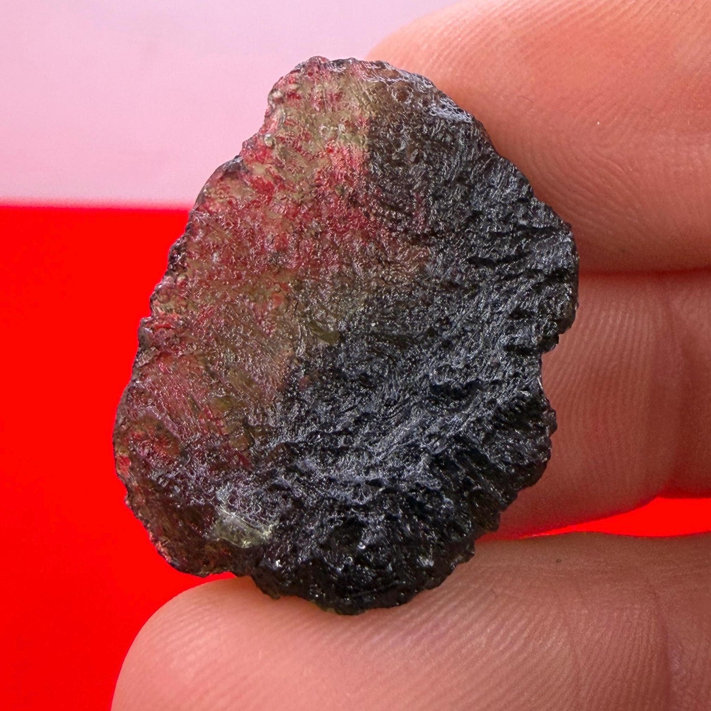 Authentic Moldavite Tektite Specimen: 4.37 grams, Reiki Talisman