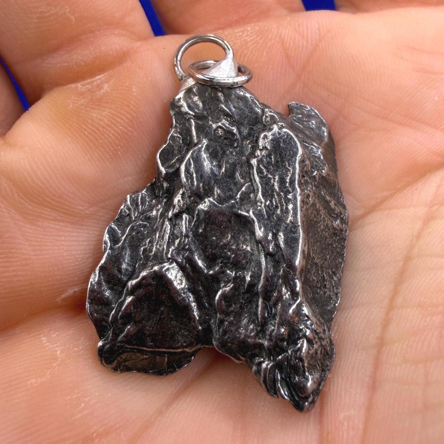 Campo del Cielo Meteorite Pendant: Authentic Iron Meteorite Jewelry, 20.30g
