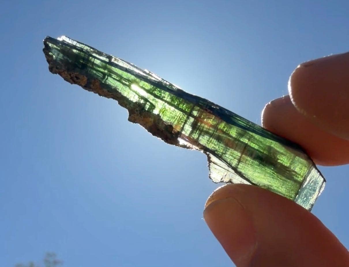 Rare Brazilian Vivianite Crystal: Reiki Energy Stone, Collector's Gem, 5.21g/26.05ct