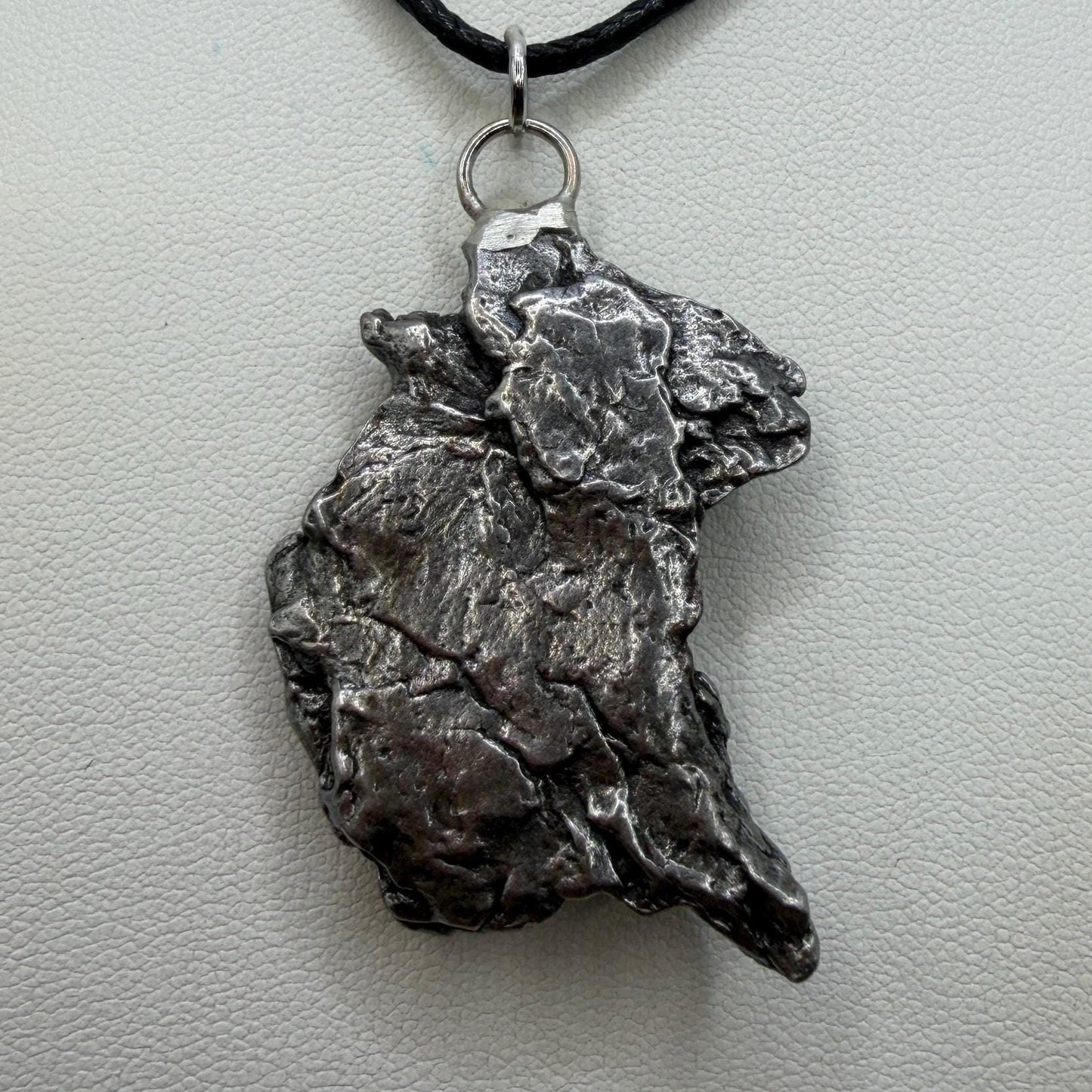 Campo del Cielo Meteorite Pendant: Authentic Iron Meteorite Jewelry, 22.94g