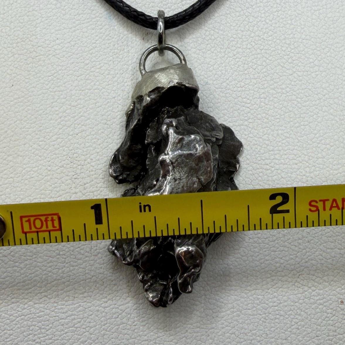 Campo del Cielo Meteorite Pendant, Authentic Astronomy Gift, Cosmic Jewelry, 17.51 grams