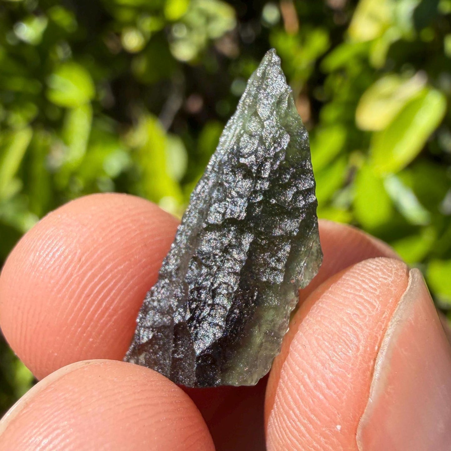 Authentic Moldavite Tektite Specimen: 2.17 grams, Reiki Talisman