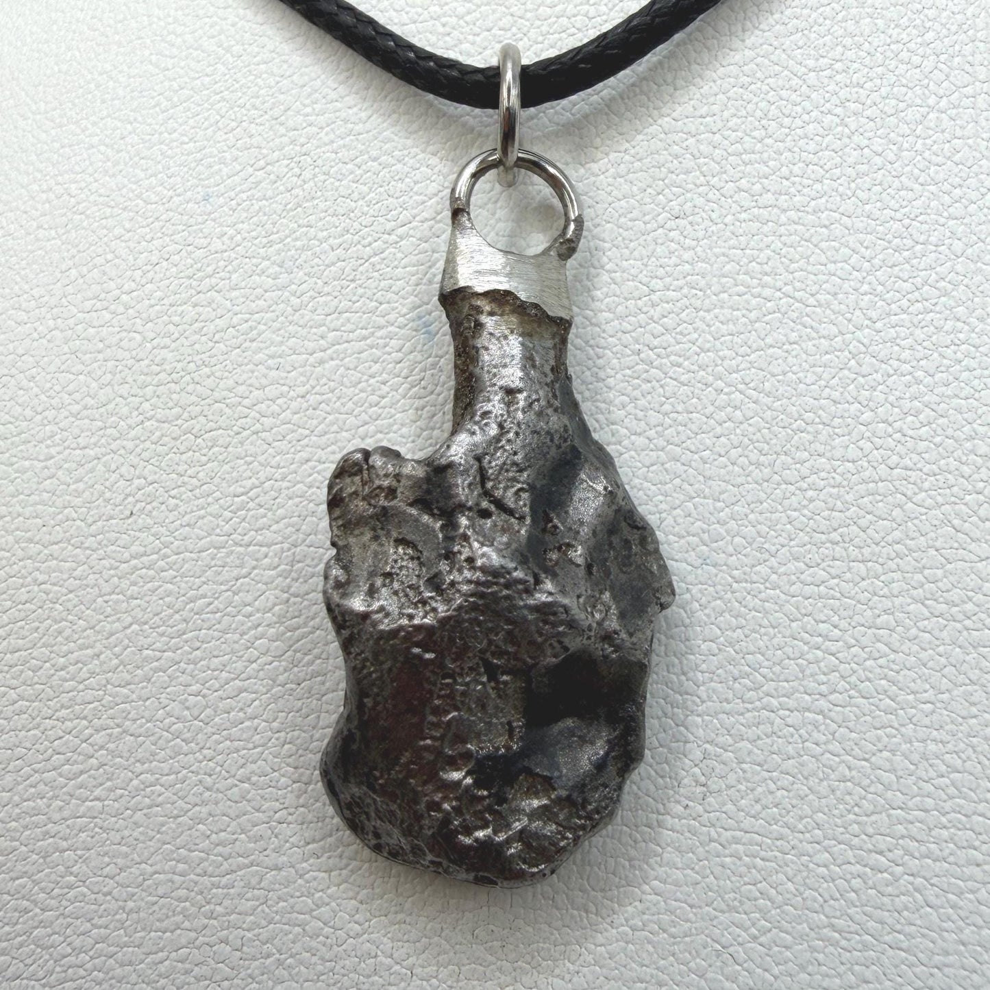Sikhote-Alin Iron Meteorite Pendant: Astronomy Space Gift, 10.16g