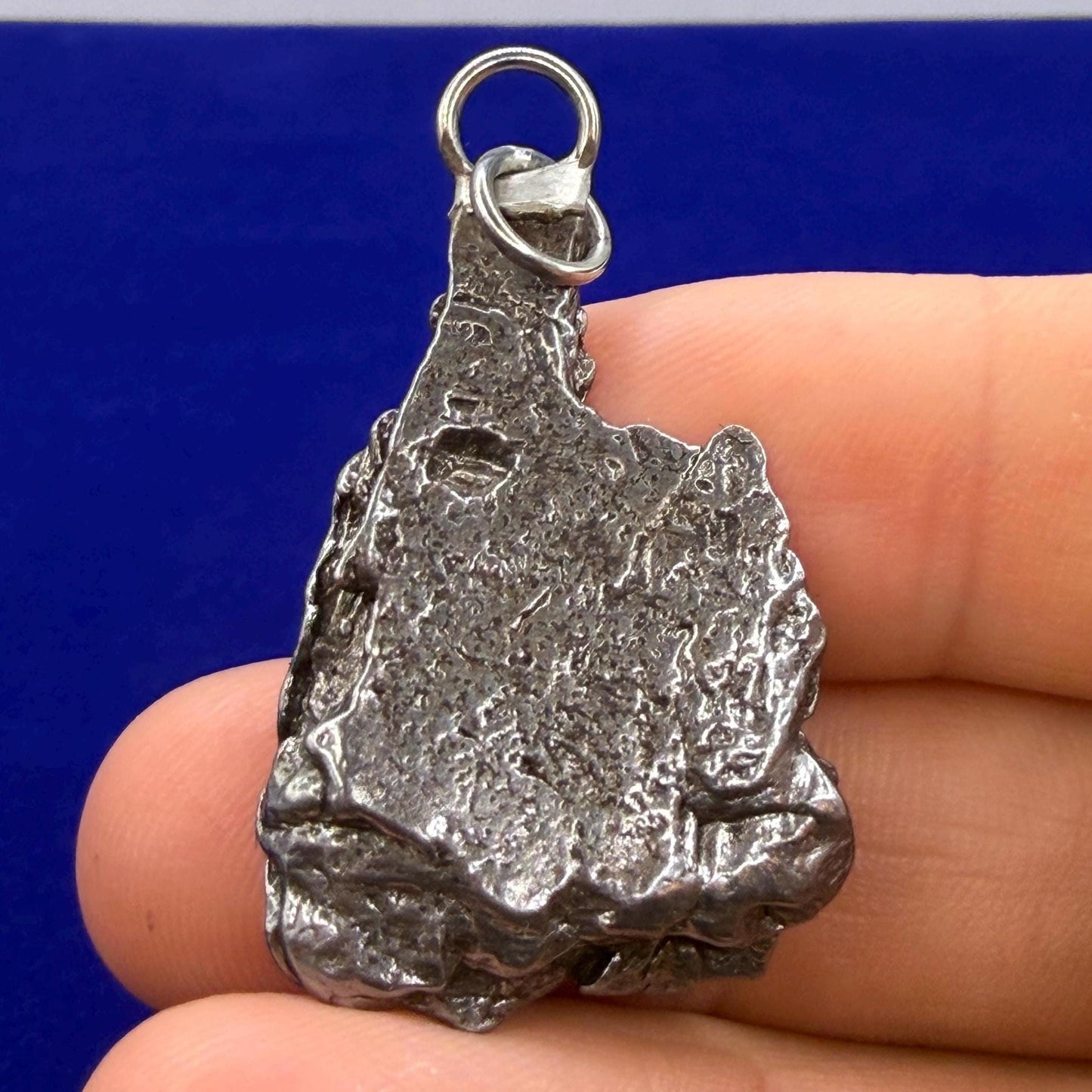 Campo del Cielo Meteorite Pendant, Authentic Astronomy Gift, Cosmic Jewelry, 13.90 grams