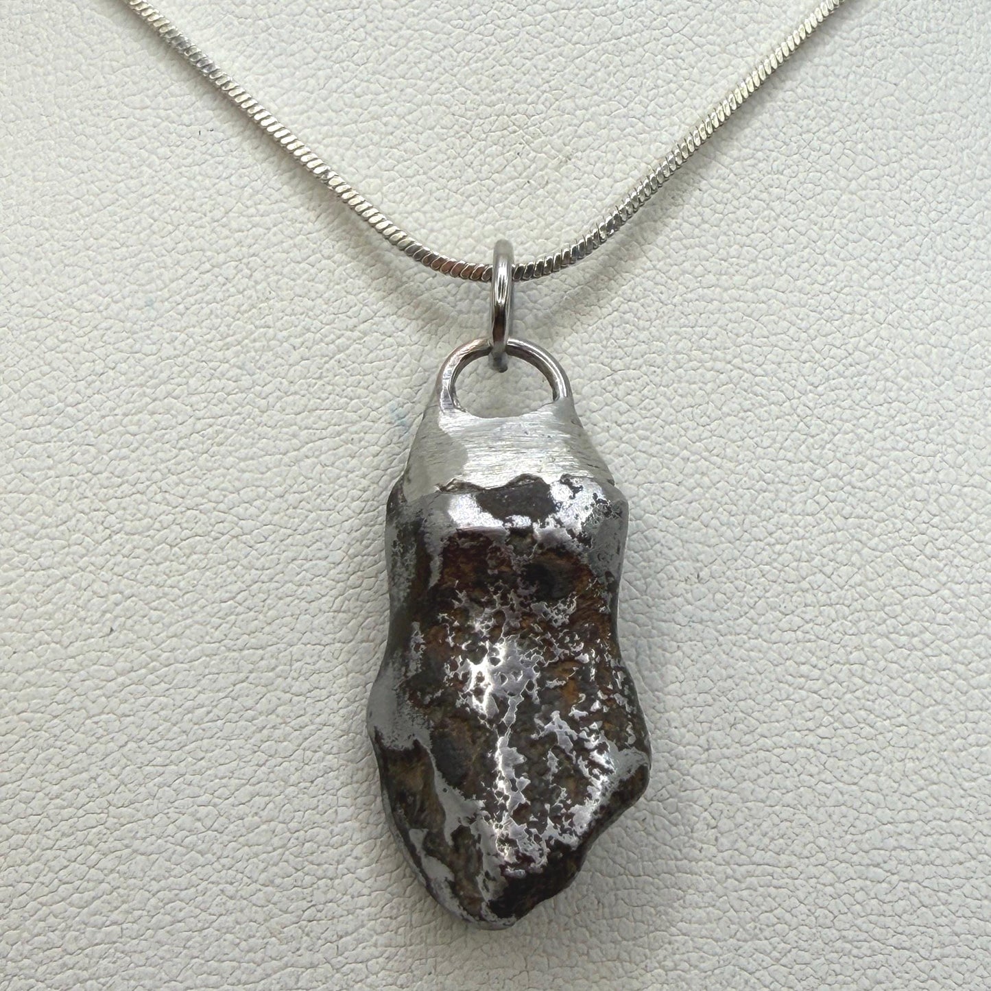 Sikhote-Alin Iron Meteorite Pendant: Astronomy Space Gift, 10.67g