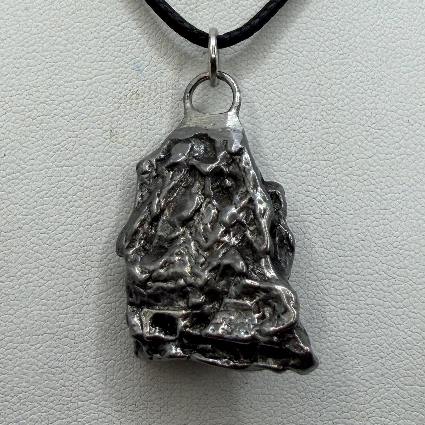 Campo del Cielo Meteorite Pendant, Authentic Astronomy Gift, Cosmic Jewelry, 20.13 grams
