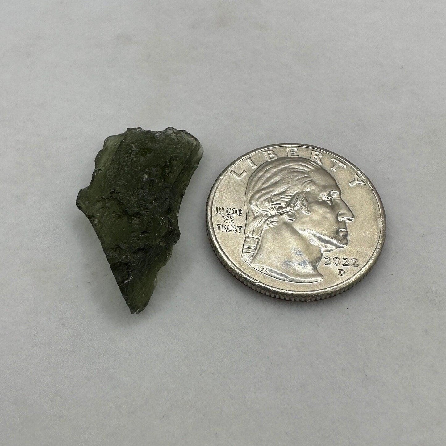 Moldavite Tektite Specimen: Authentic Tektite, 2.56g/12.8ct